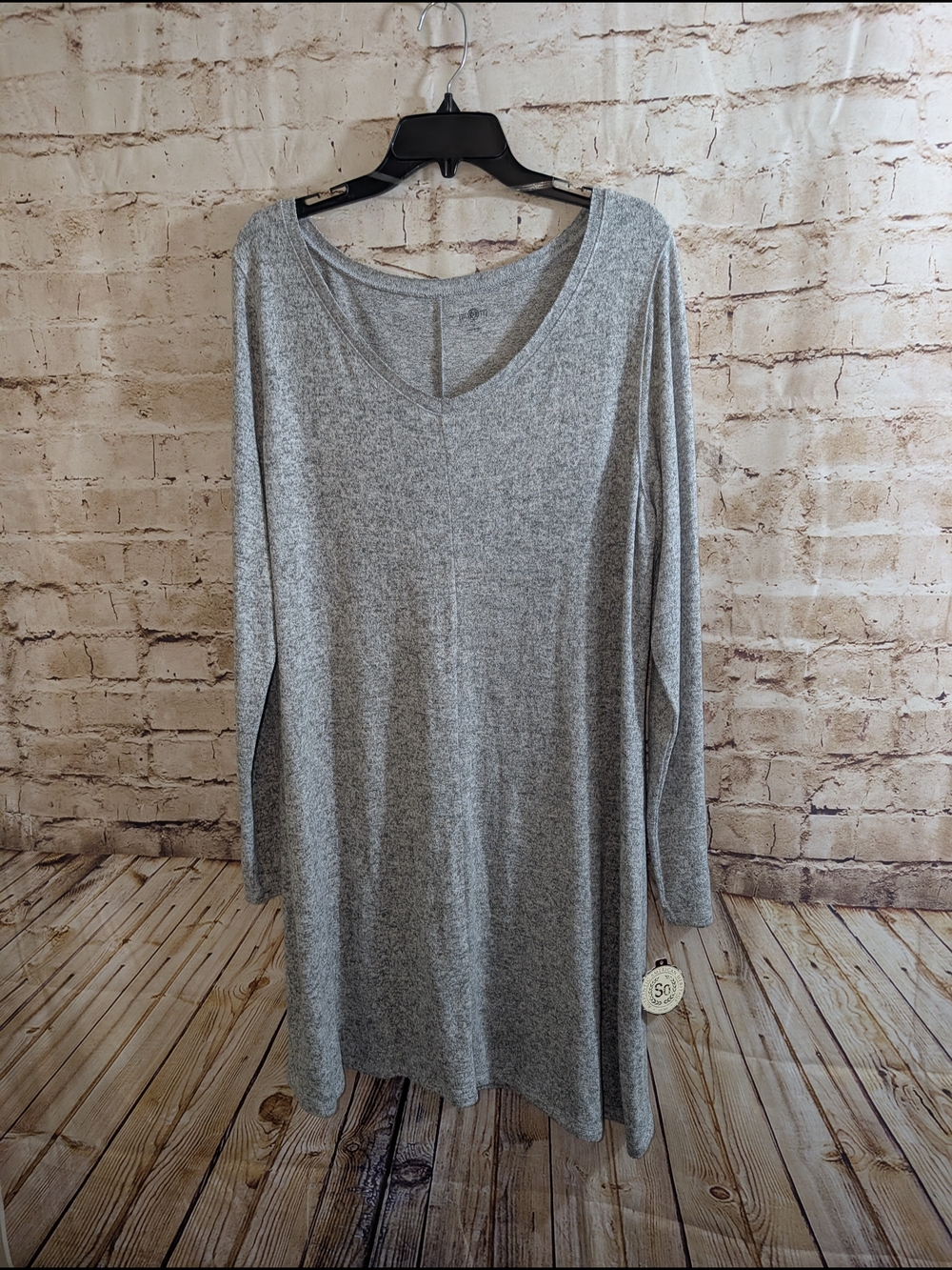 ~So Gray V Neck Sweater Dress Super soft and cozyBrand new